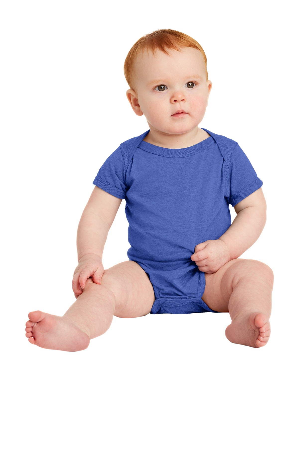 Custom Vintage Royal Infant Vintage Fine Jersey Bodysuit RS4424, personalized by SanCanDo Swag in Argyle, TX