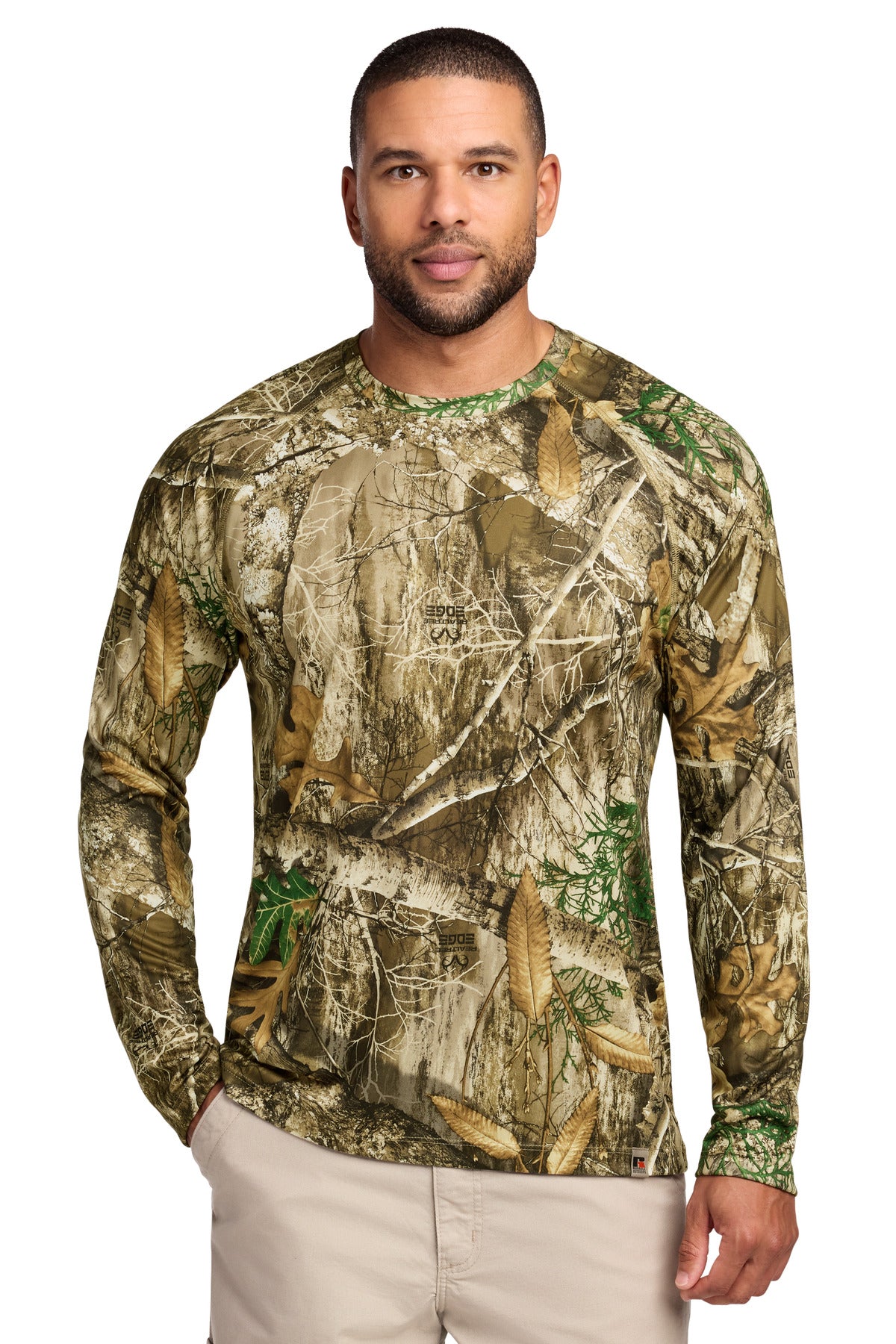 Custom Realtree Edge Realtree Performance Long Sleeve Tee RU150LS, personalized by SanCanDo Swag in Argyle, TX