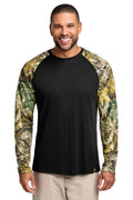 Custom Black/ Realtree Edge Performance Long Sleeve Tee RU151LS, personalized by SanCanDo Swag in Argyle, TX