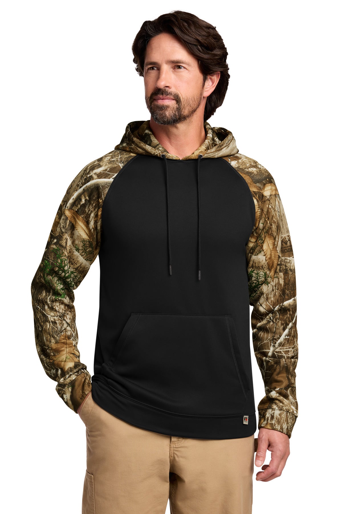 Custom Black/ Realtree Edge Performance Colorblock Pullover Hoodie RU451, personalized by SanCanDo Swag in Argyle, TX