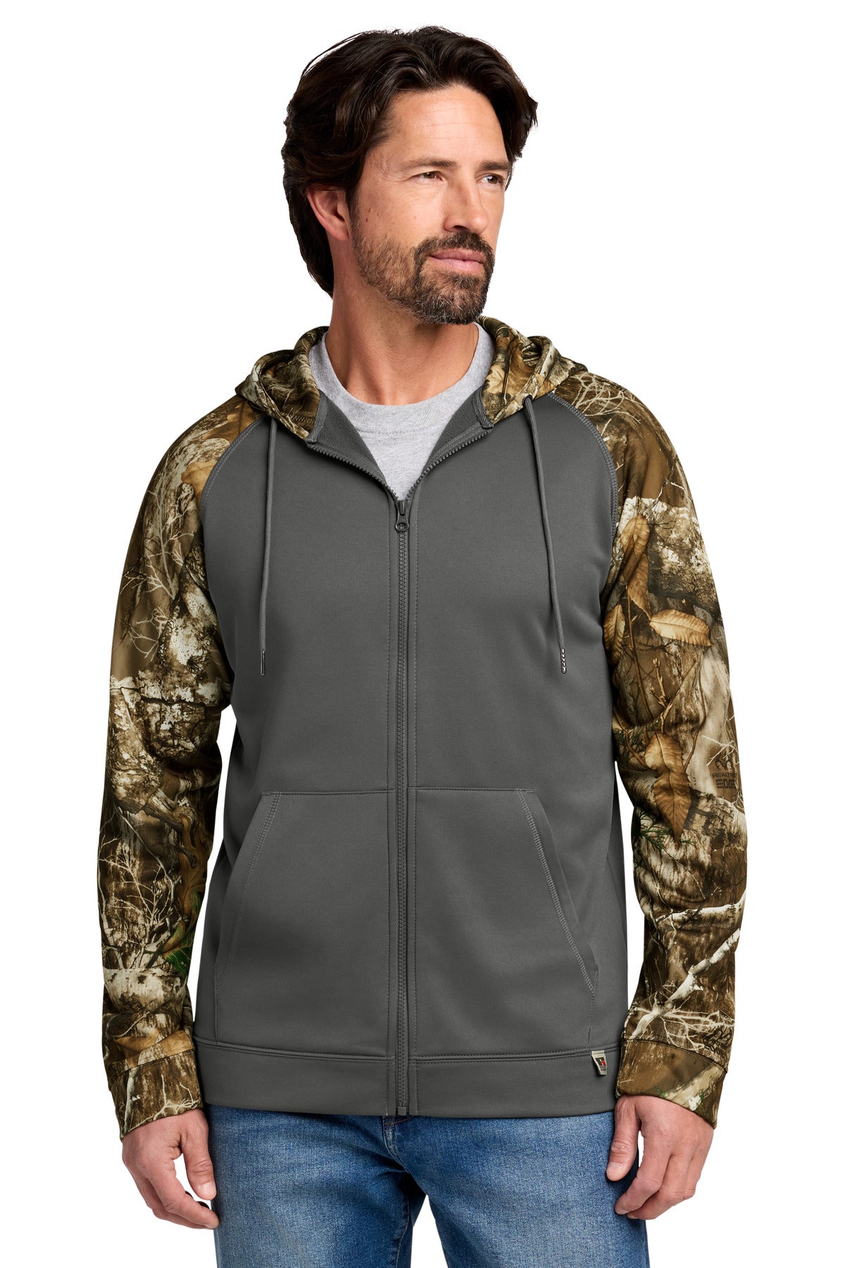 Custom Magnet/ Realtree Edge Performance Colorblock Full-Zip Hoodie RU452, personalized by SanCanDo Swag in Argyle, TX