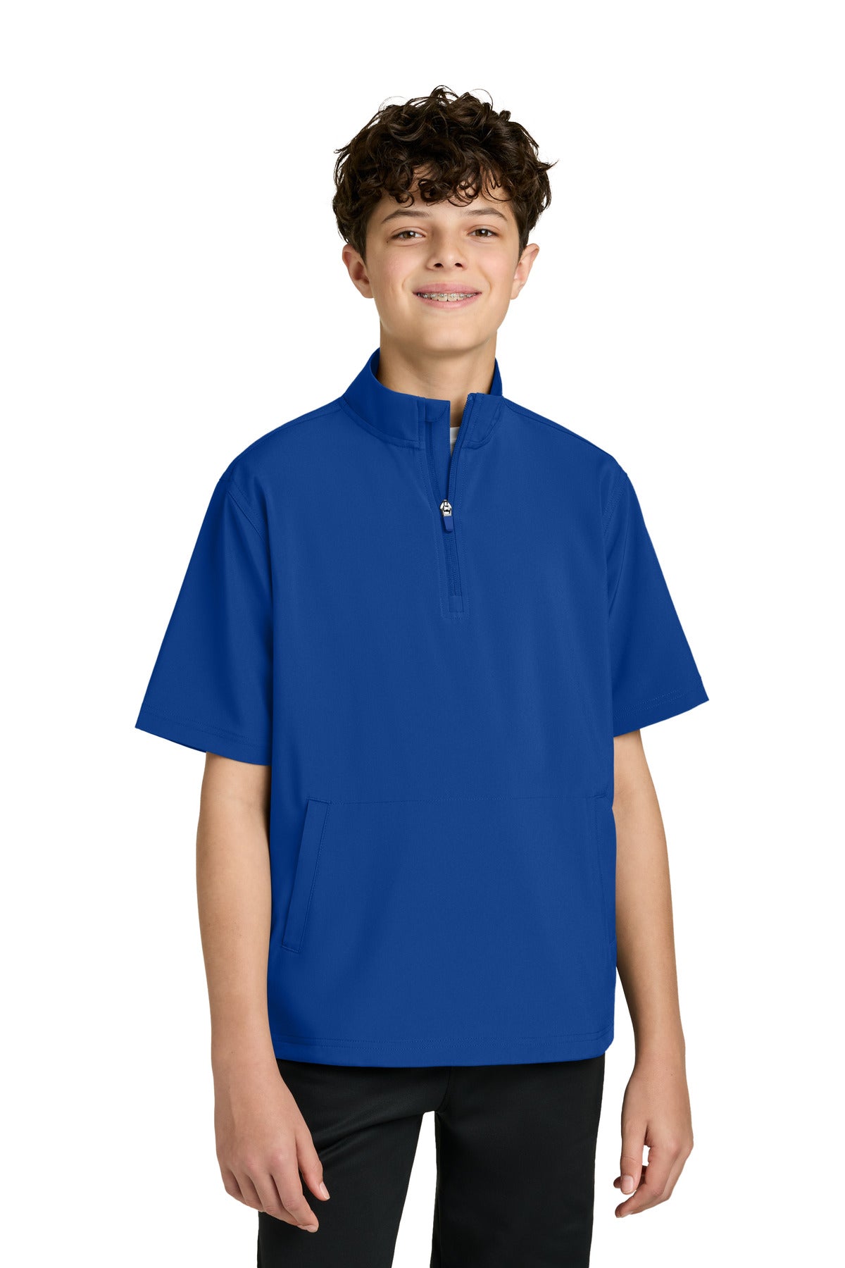 Custom Royal Youth Barrage Wind Shirt RY7400SSQ, personalized by SanCanDo Swag in Argyle, TX