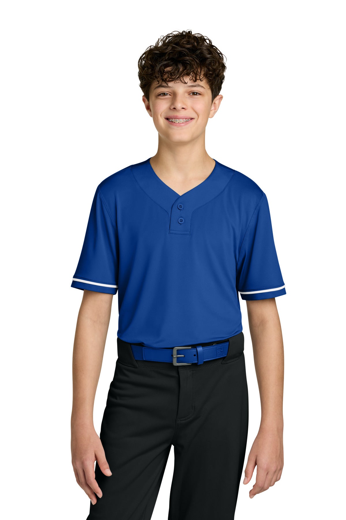 Custom Royal Youth Select 2-Button Baseball Jersey RY7910, personalized by SanCanDo Swag in Argyle, TX