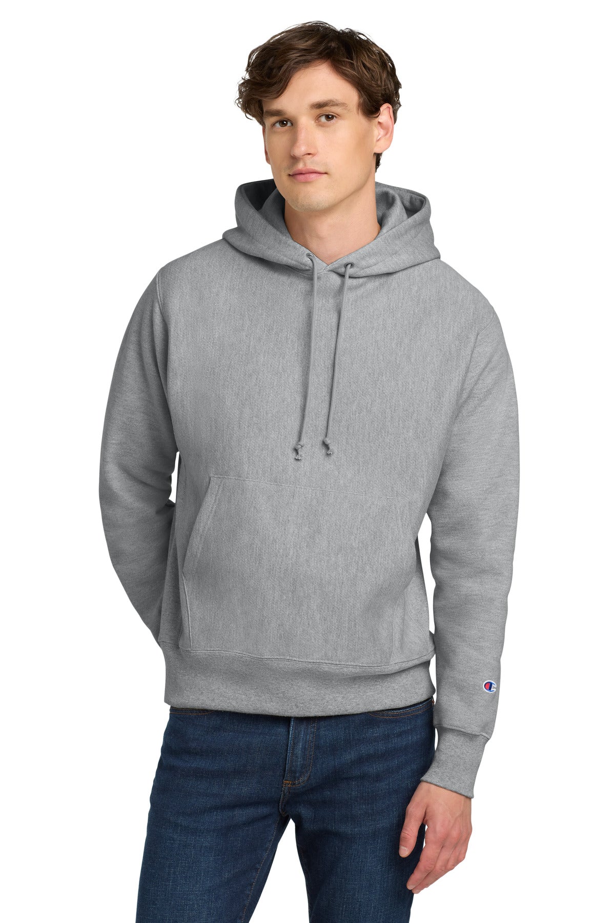 Custom Oxford Grey Reverse Weave Hoodie S101, personalized by SanCanDo Swag in Argyle, TX