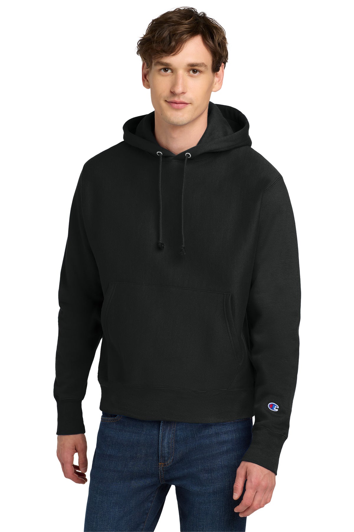 Custom Black Reverse Weave Hoodie S101, personalized by SanCanDo Swag in Argyle, TX