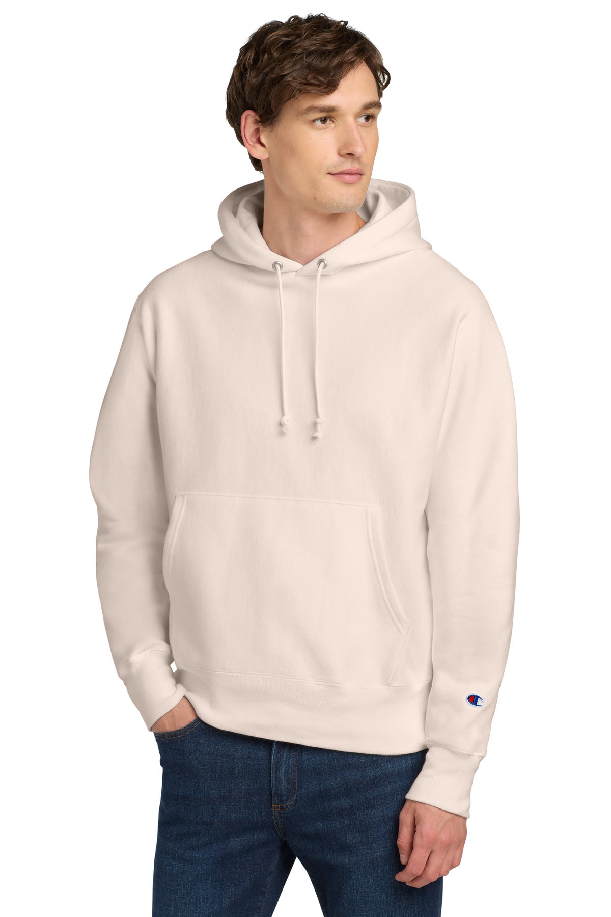 Custom Body Blush Reverse Weave Hoodie S101, personalized by SanCanDo Swag in Argyle, TX