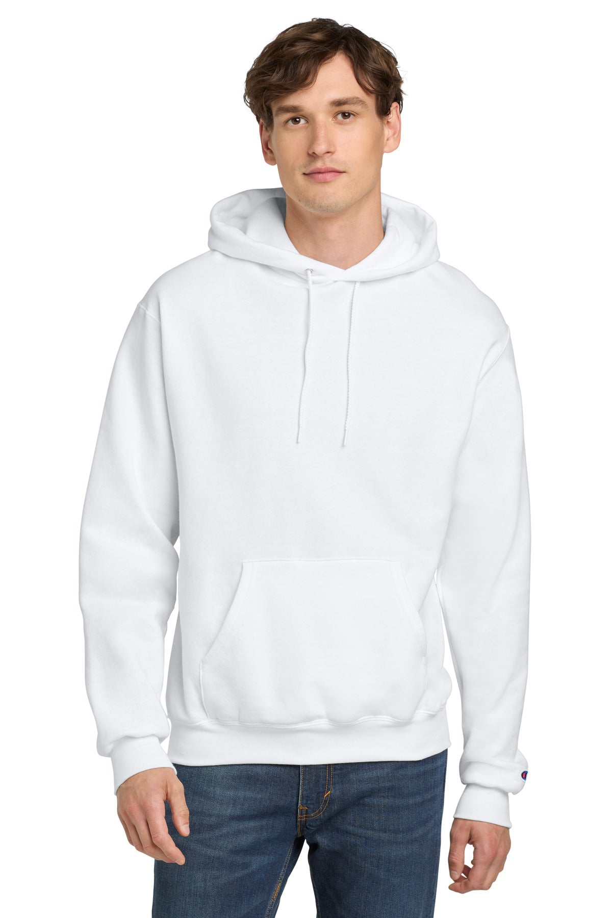 Custom White Powerblend Pullover Hoodie S700, personalized by SanCanDo Swag in Argyle, TX