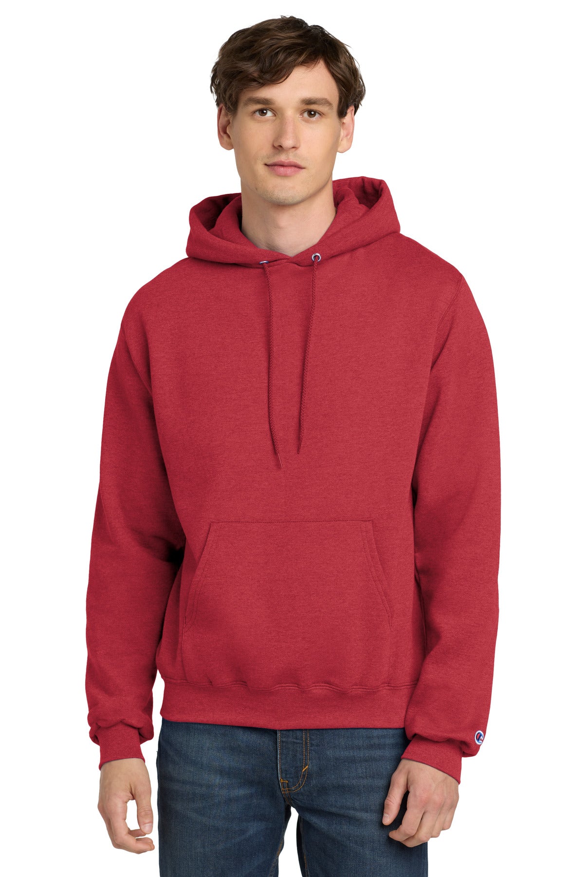 Custom Scarlet Heather Powerblend Pullover Hoodie S700, personalized by SanCanDo Swag in Argyle, TX