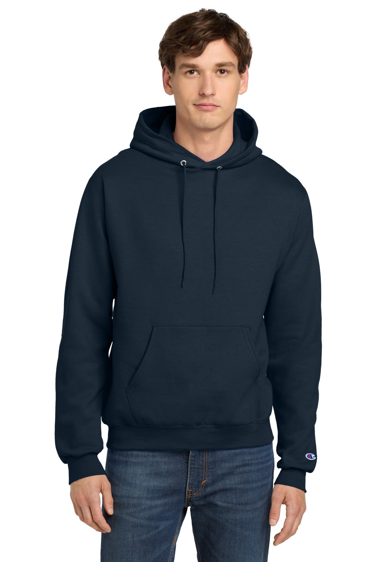 Custom Navy Powerblend Pullover Hoodie S700, personalized by SanCanDo Swag in Argyle, TX