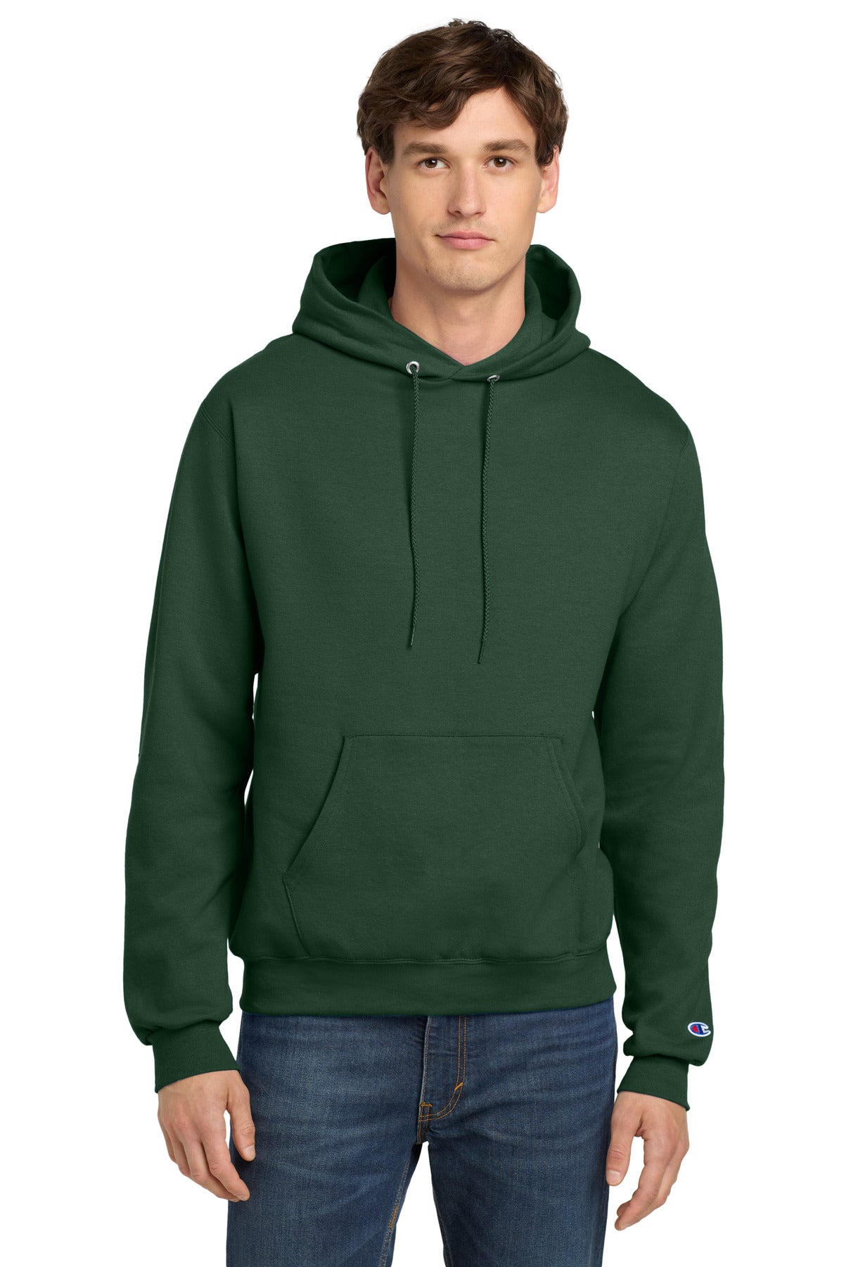 Custom Dark Green Powerblend Pullover Hoodie S700, personalized by SanCanDo Swag in Argyle, TX