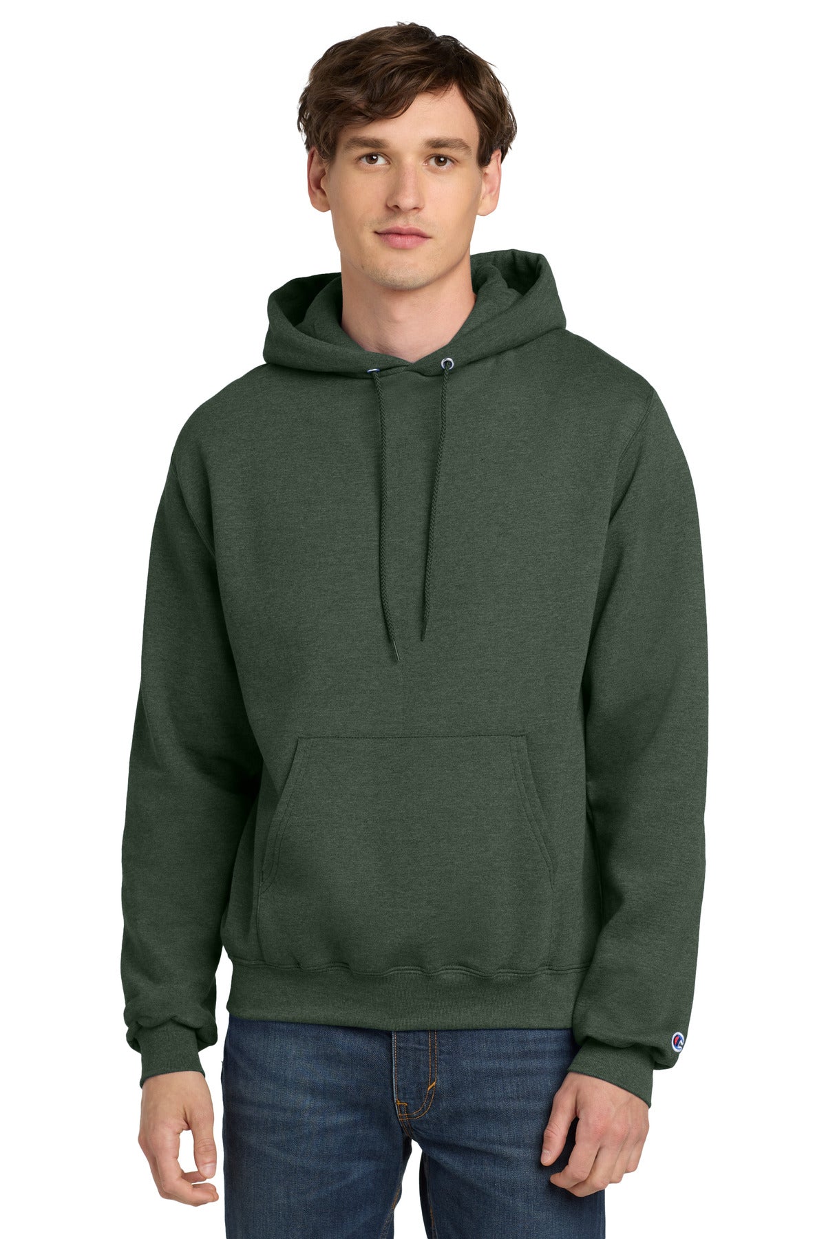 Custom Dark Green Heather Powerblend Pullover Hoodie S700, personalized by SanCanDo Swag in Argyle, TX