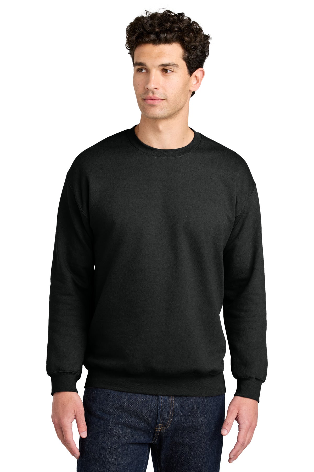Custom Black Softstyle Crewneck SF000, personalized by SanCanDo Swag in Argyle, TX