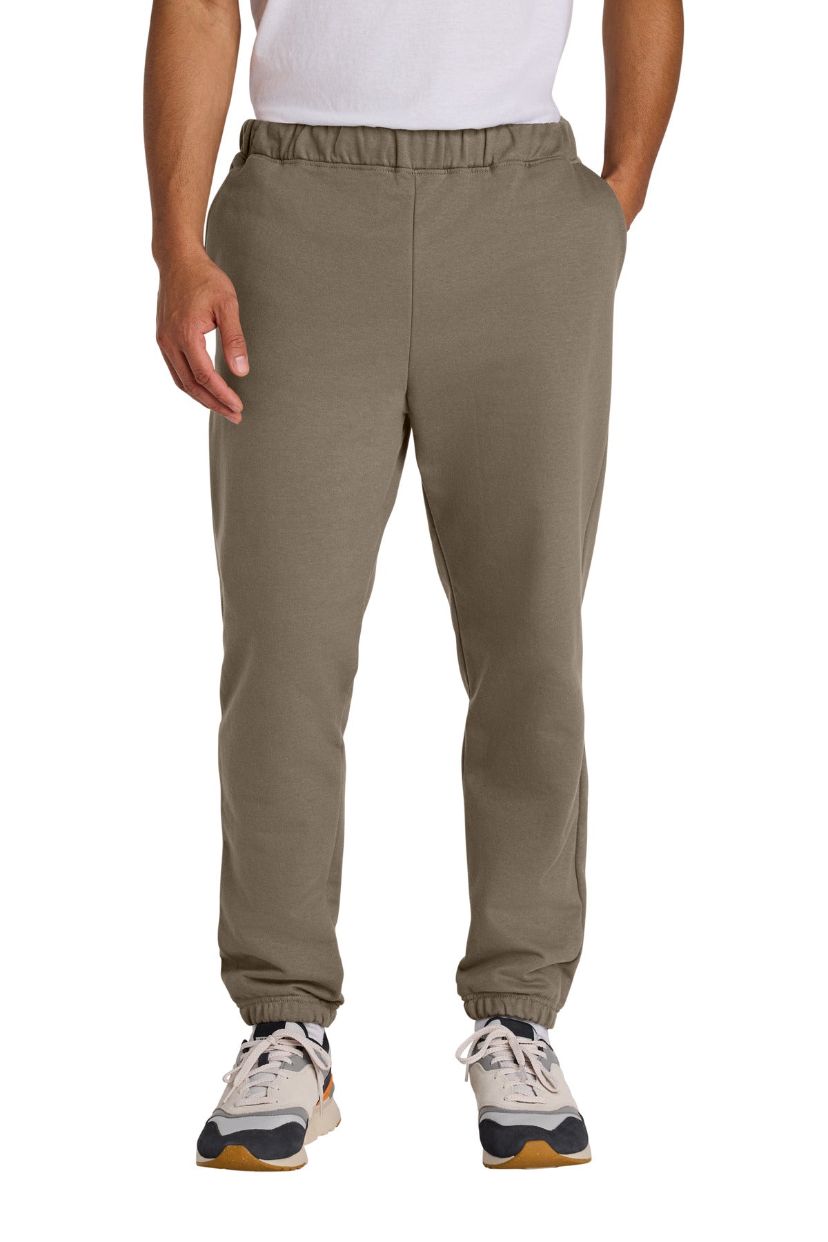 Custom Brown Savana Softstyle Midweight Pocket Sweatpants SF100, personalized by SanCanDo Swag in Argyle, TX