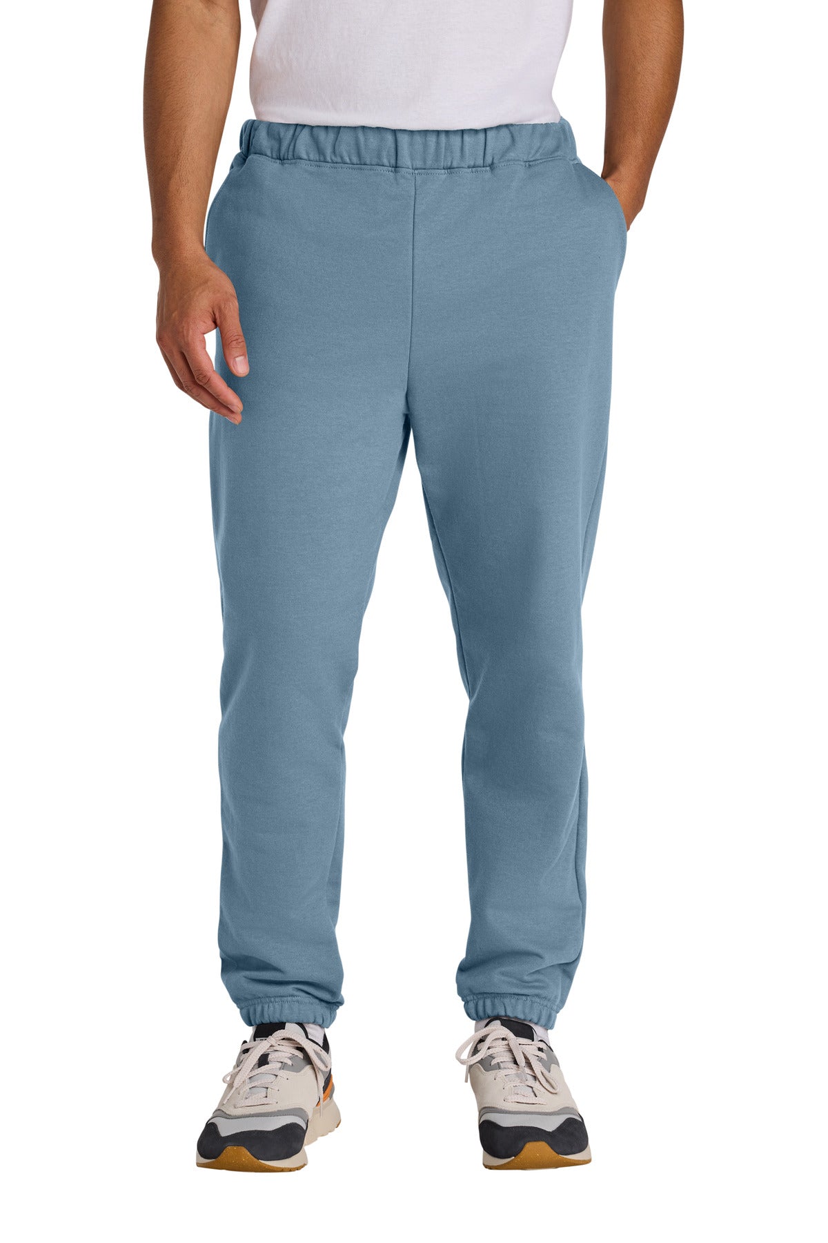 Custom Stone Blue Softstyle Midweight Pocket Sweatpants SF100, personalized by SanCanDo Swag in Argyle, TX