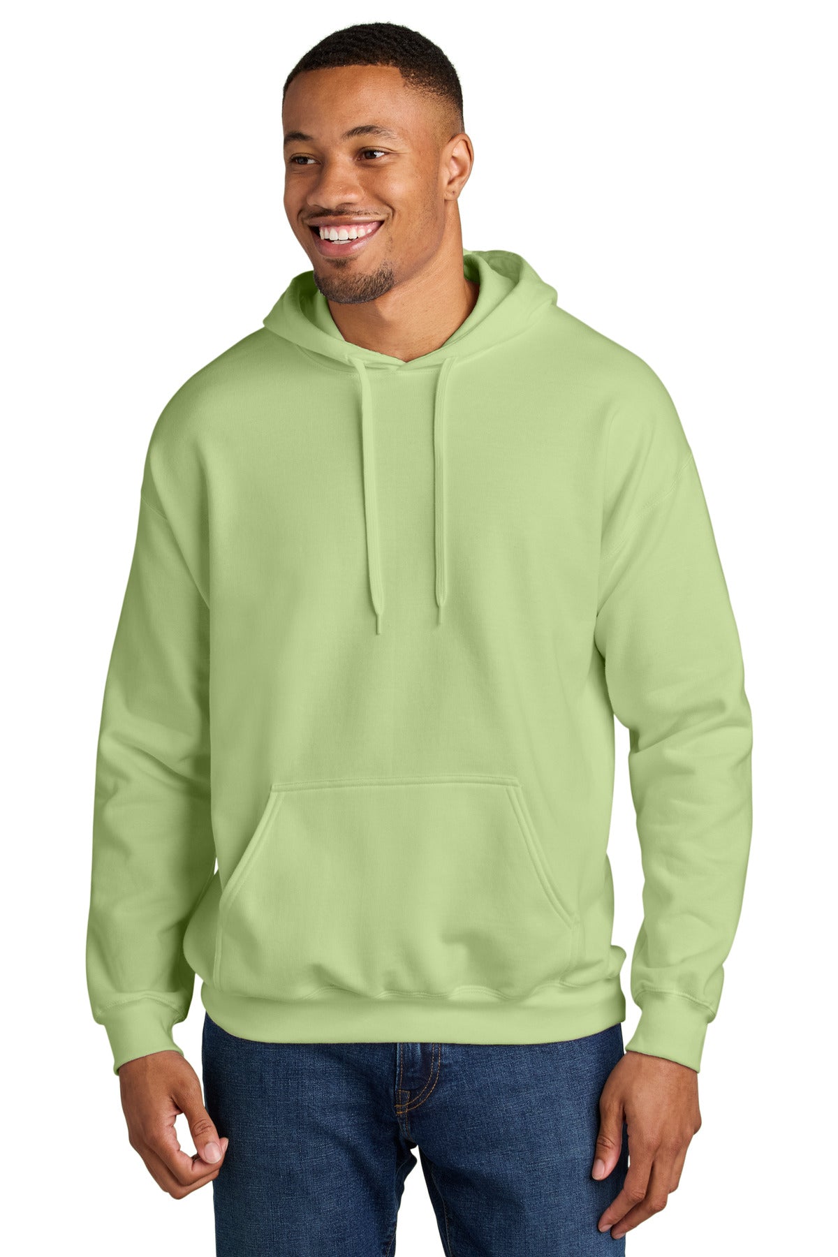Custom Pistachio Softstyle Midweight Hoodie SF500, personalized by SanCanDo Swag in Argyle, TX