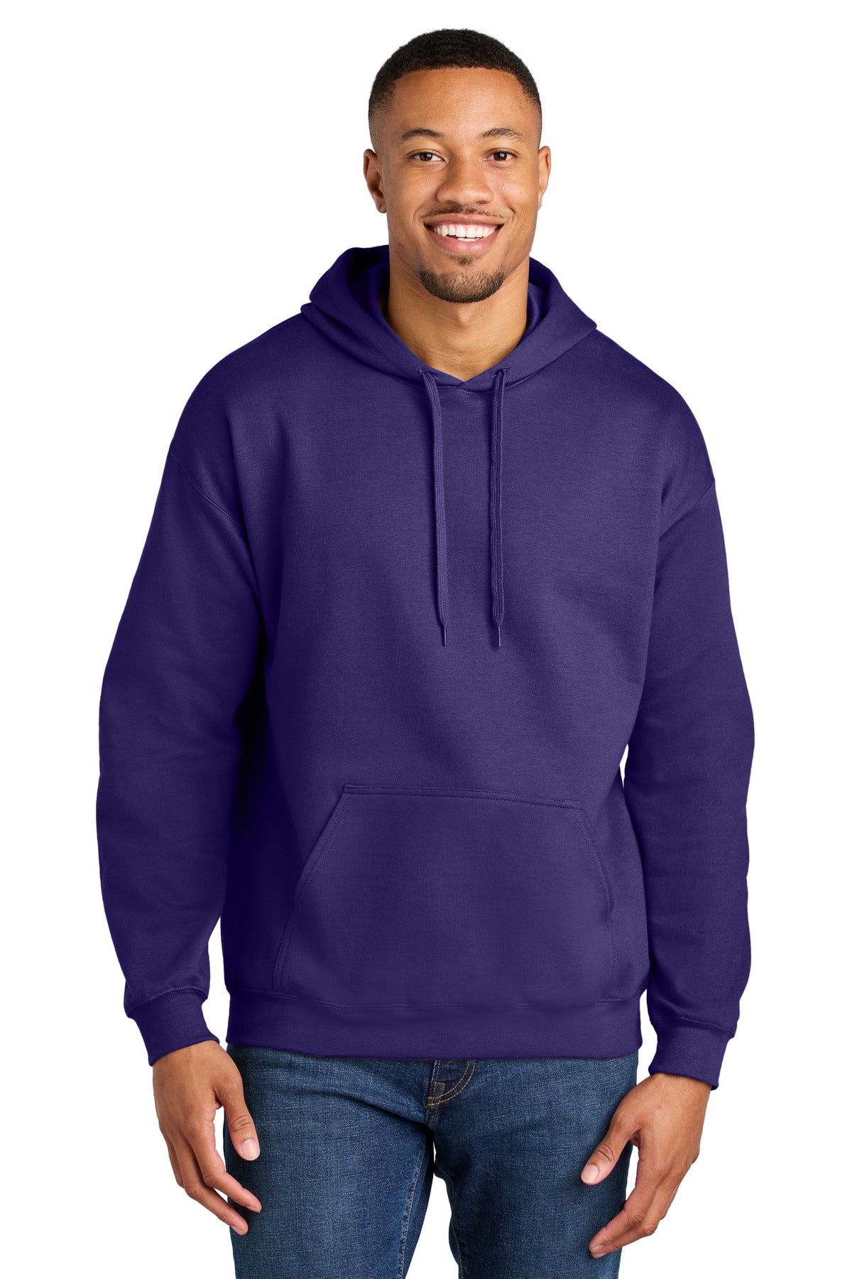 Custom Purple Softstyle Midweight Hoodie SF500, personalized by SanCanDo Swag in Argyle, TX