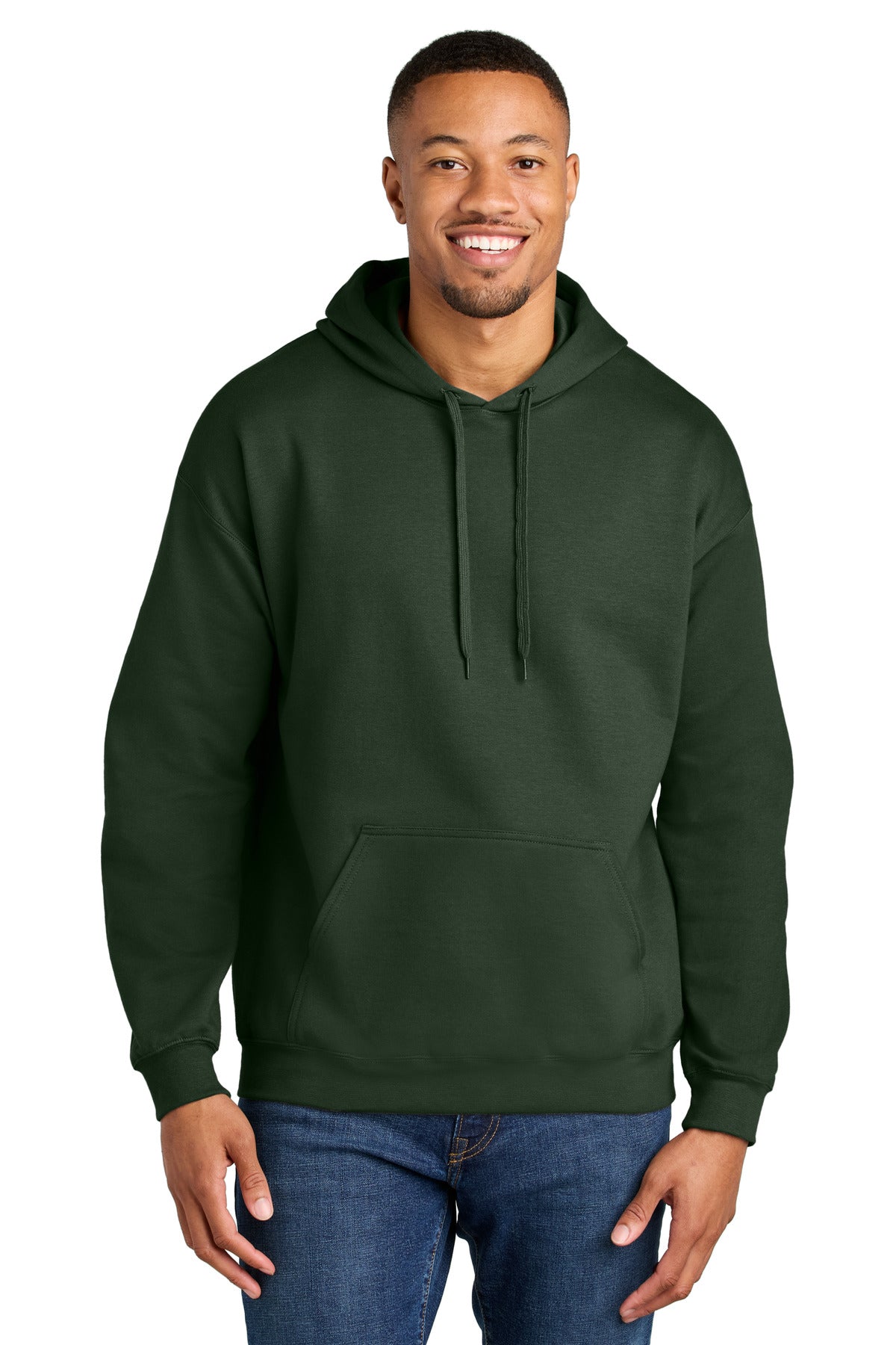 Custom Forest Green Softstyle Midweight Hoodie SF500, personalized by SanCanDo Swag in Argyle, TX