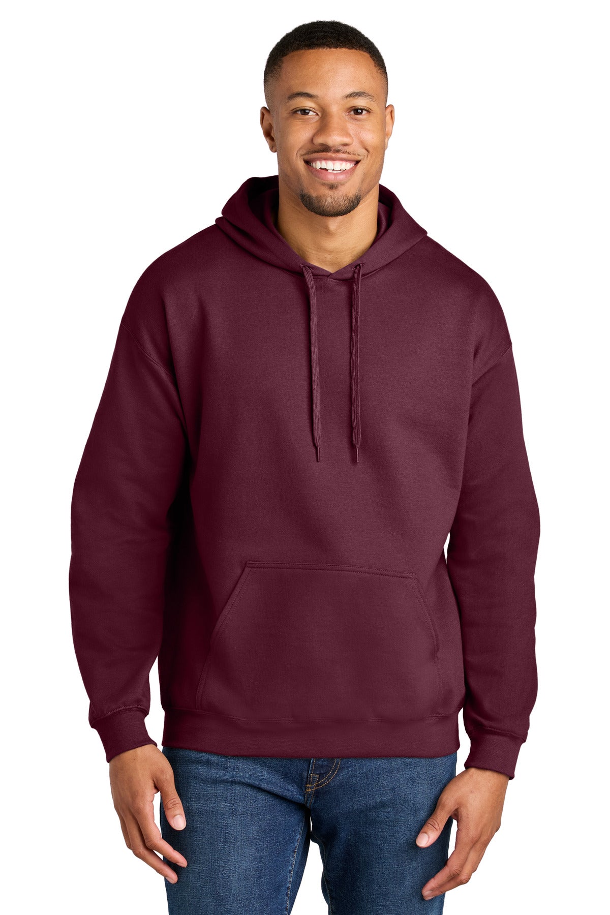 Custom Maroon Softstyle Midweight Hoodie SF500, personalized by SanCanDo Swag in Argyle, TX