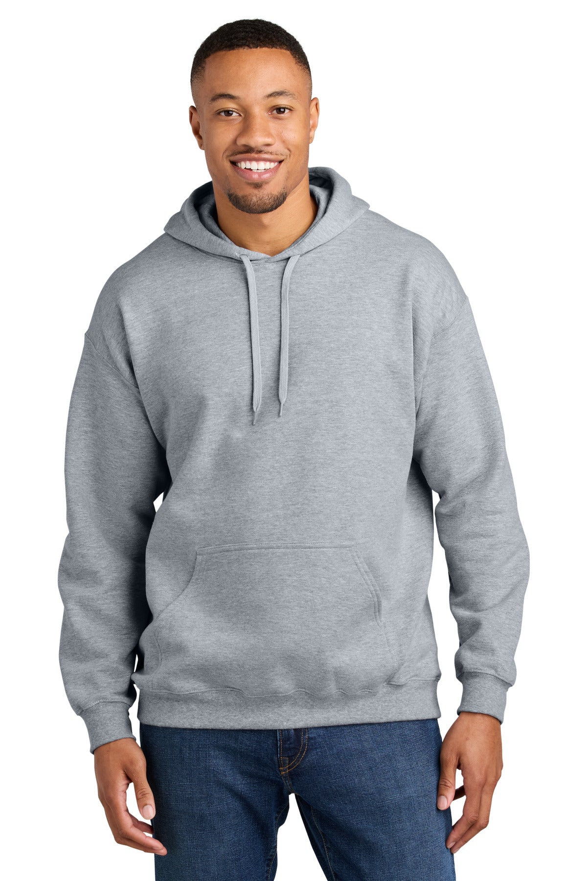 Custom Ring Spun Sport Grey Softstyle Midweight Hoodie SF500, personalized by SanCanDo Swag in Argyle, TX