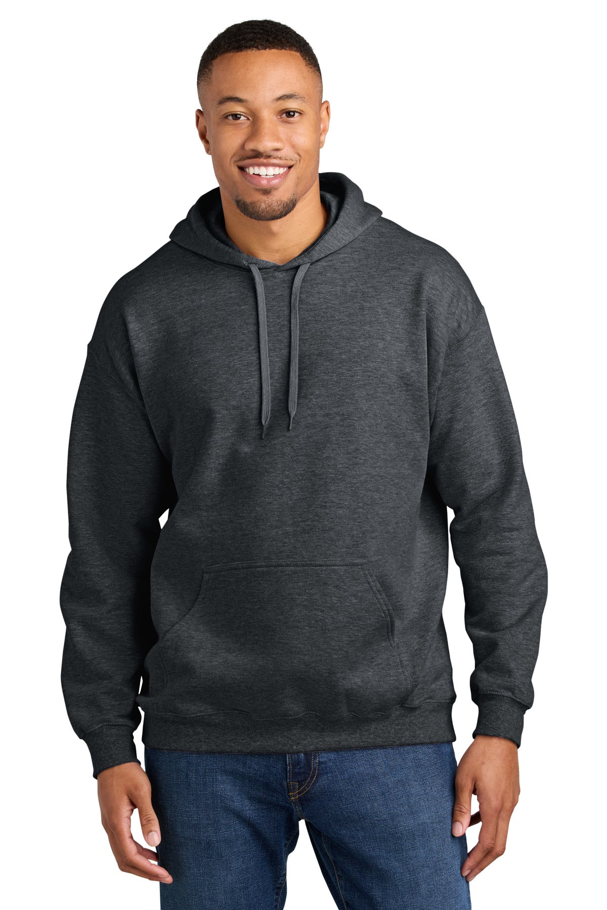 Custom Dark Heather Softstyle Midweight Hoodie SF500, personalized by SanCanDo Swag in Argyle, TX