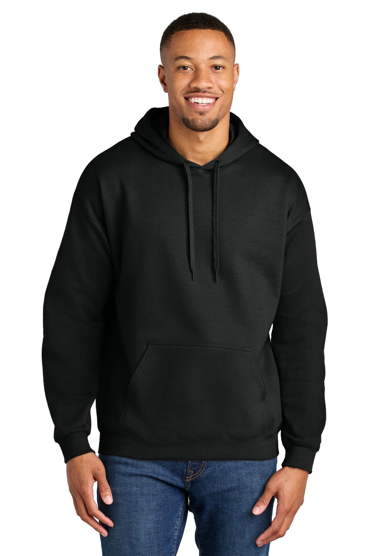 Custom Black Softstyle Midweight Hoodie SF500, personalized by SanCanDo Swag in Argyle, TX