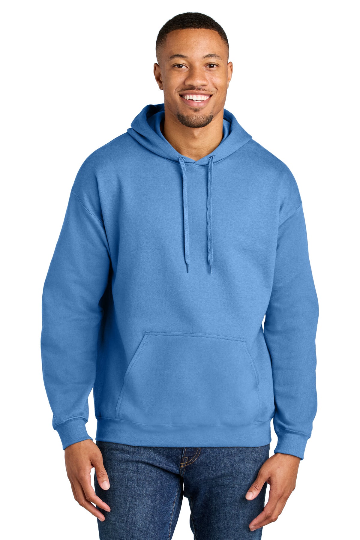Custom Carolina Blue Softstyle Midweight Hoodie SF500, personalized by SanCanDo Swag in Argyle, TX
