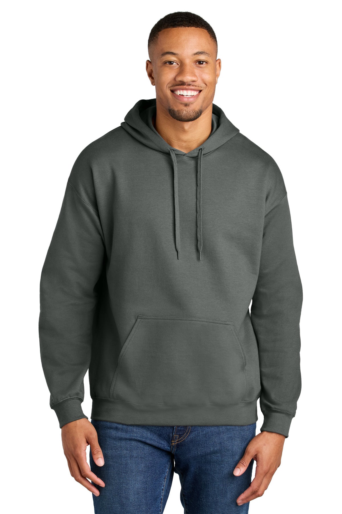 Custom Charcoal Softstyle Midweight Hoodie SF500, personalized by SanCanDo Swag in Argyle, TX