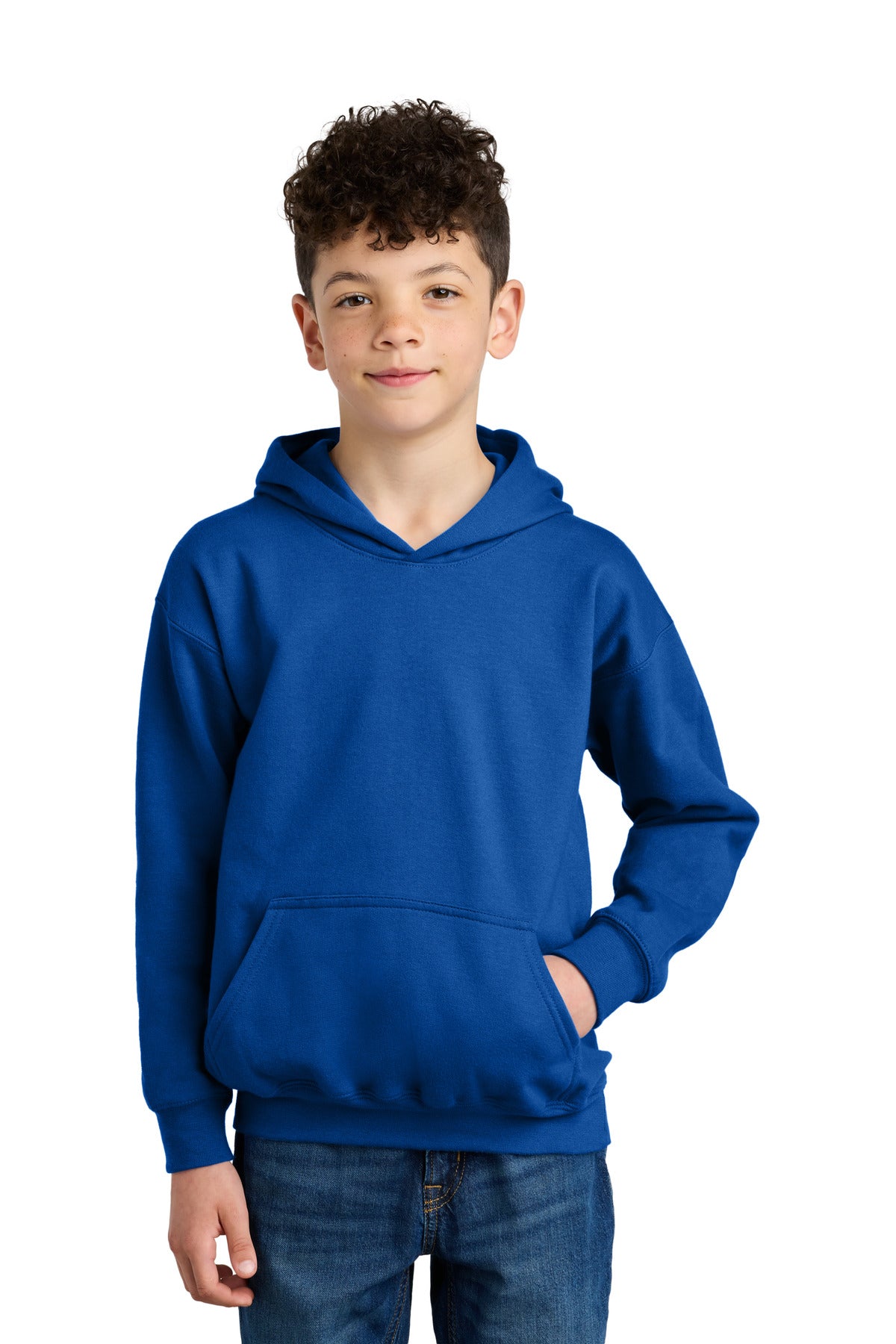 Custom Royal Youth Softstyle Midweight Fleece Hoodie SF500B, personalized by SanCanDo Swag in Argyle, TX