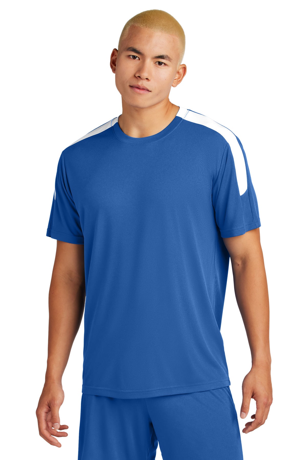 Custom True Royal/ White Competitor United Crew ST100, personalized by SanCanDo Swag in Argyle, TX