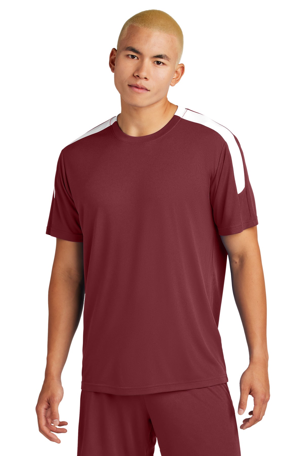 Custom Maroon/ White Competitor United Crew ST100, personalized by SanCanDo Swag in Argyle, TX