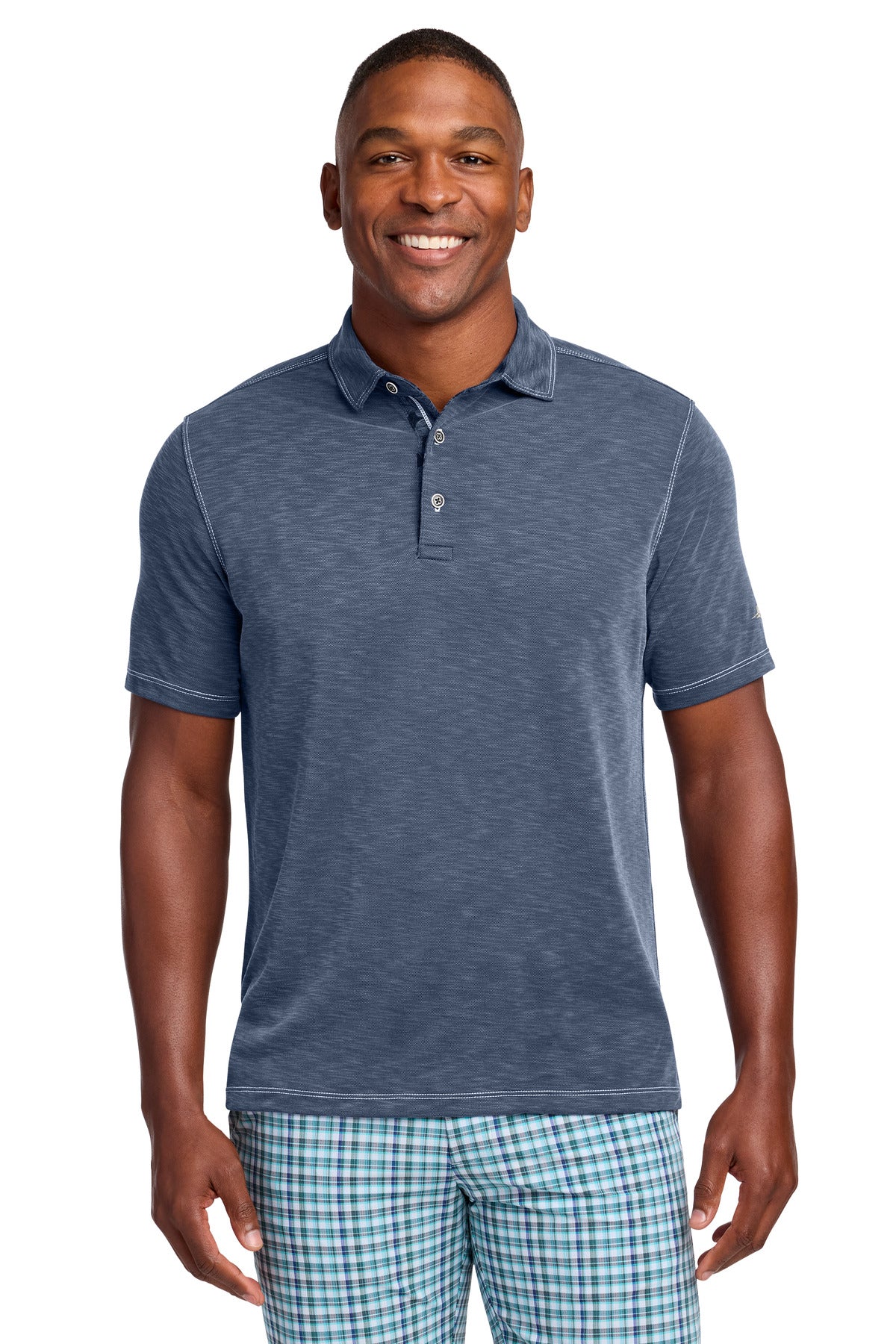 Custom Denim Bahama Palmetto Paradise Polo ST224065TB, personalized by SanCanDo Swag in Argyle, TX