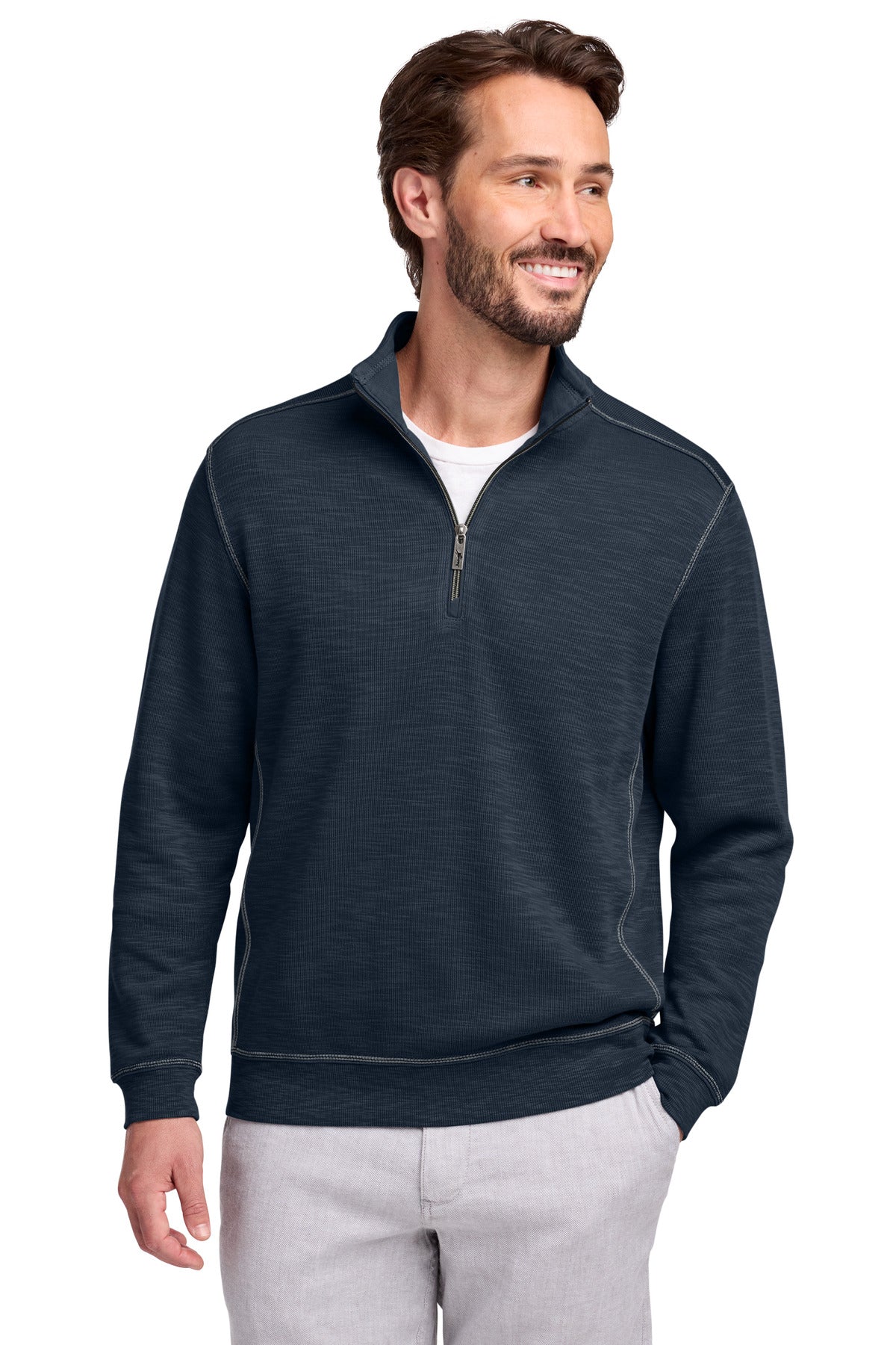 Custom Blue Note Tobago Bay 1/2-Zip ST226342TB, personalized by SanCanDo Swag in Argyle, TX