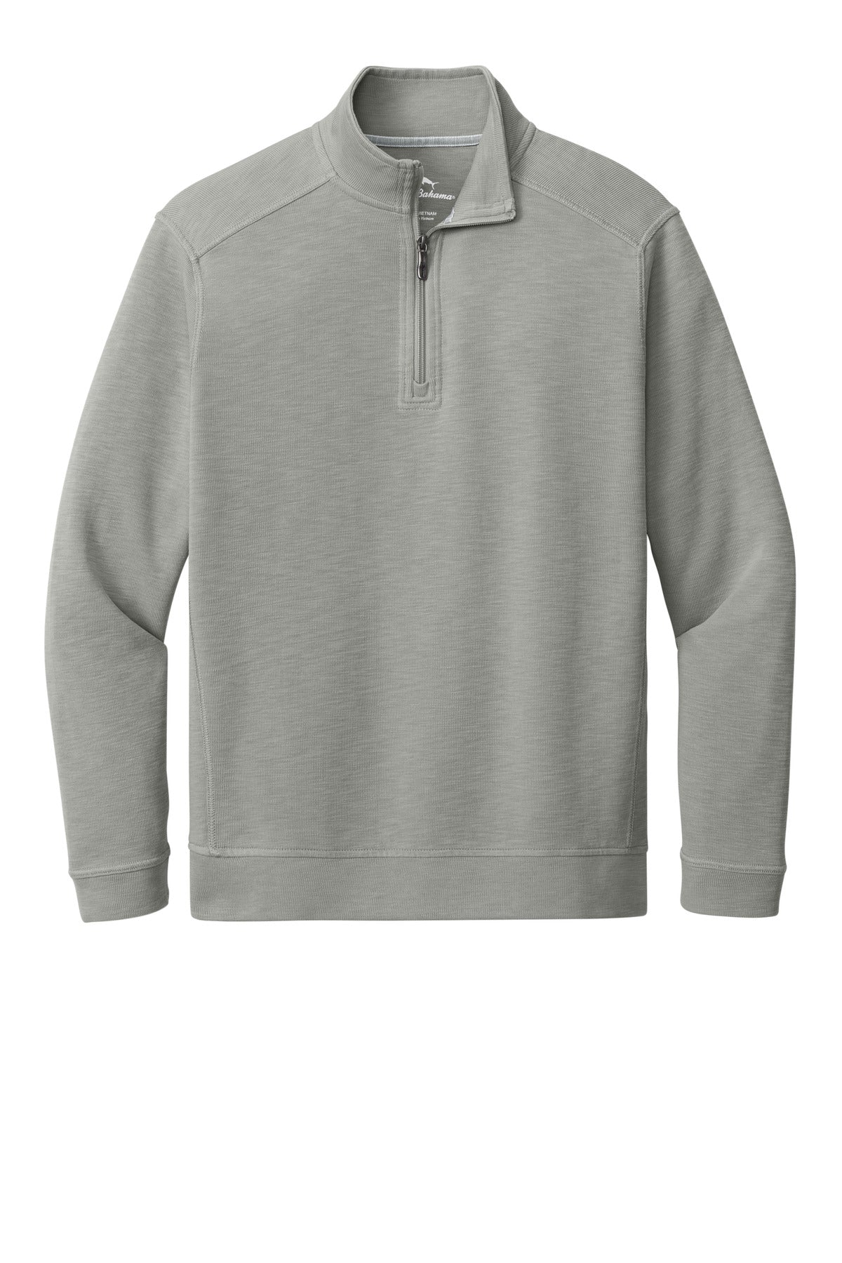 Custom Ultimate Grey Coconut Bay 1/2-Zip ST228073TB, personalized by SanCanDo Swag in Argyle, TX