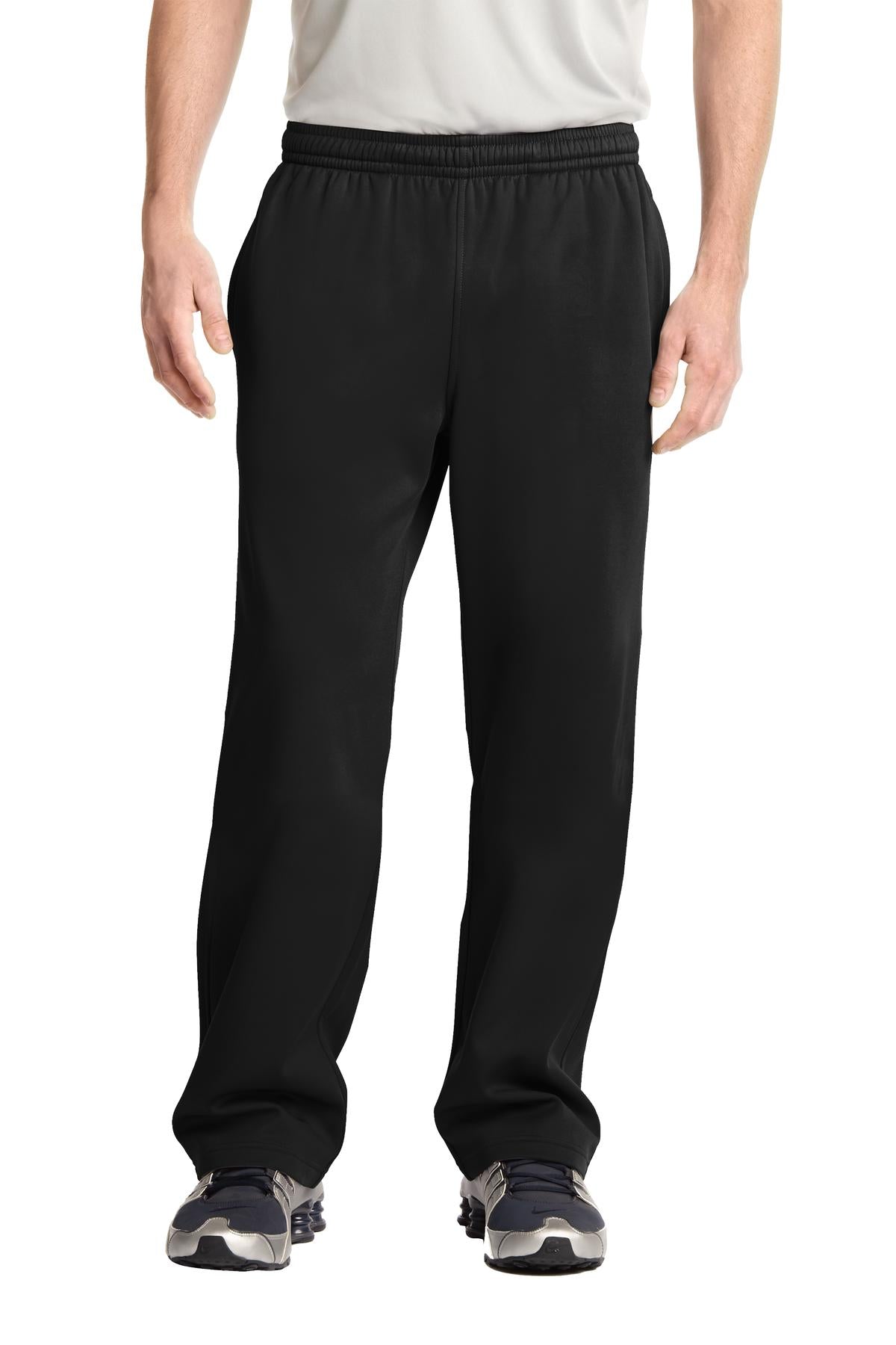 Custom Black Sport-Wick Fleece Pant ST237, personalized by SanCanDo Swag in Argyle, TX