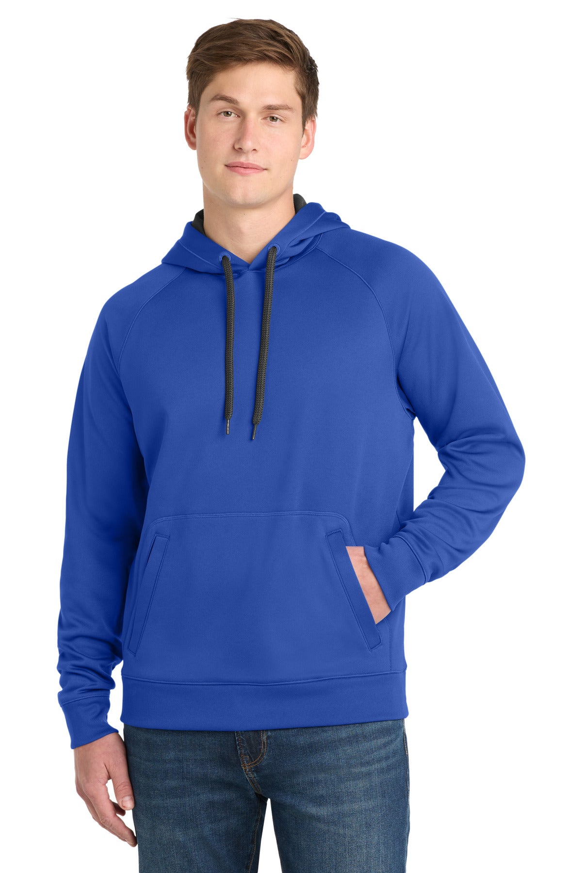 Custom True Royal Tech Fleece Hoodie ST250, personalized by SanCanDo Swag in Argyle, TX