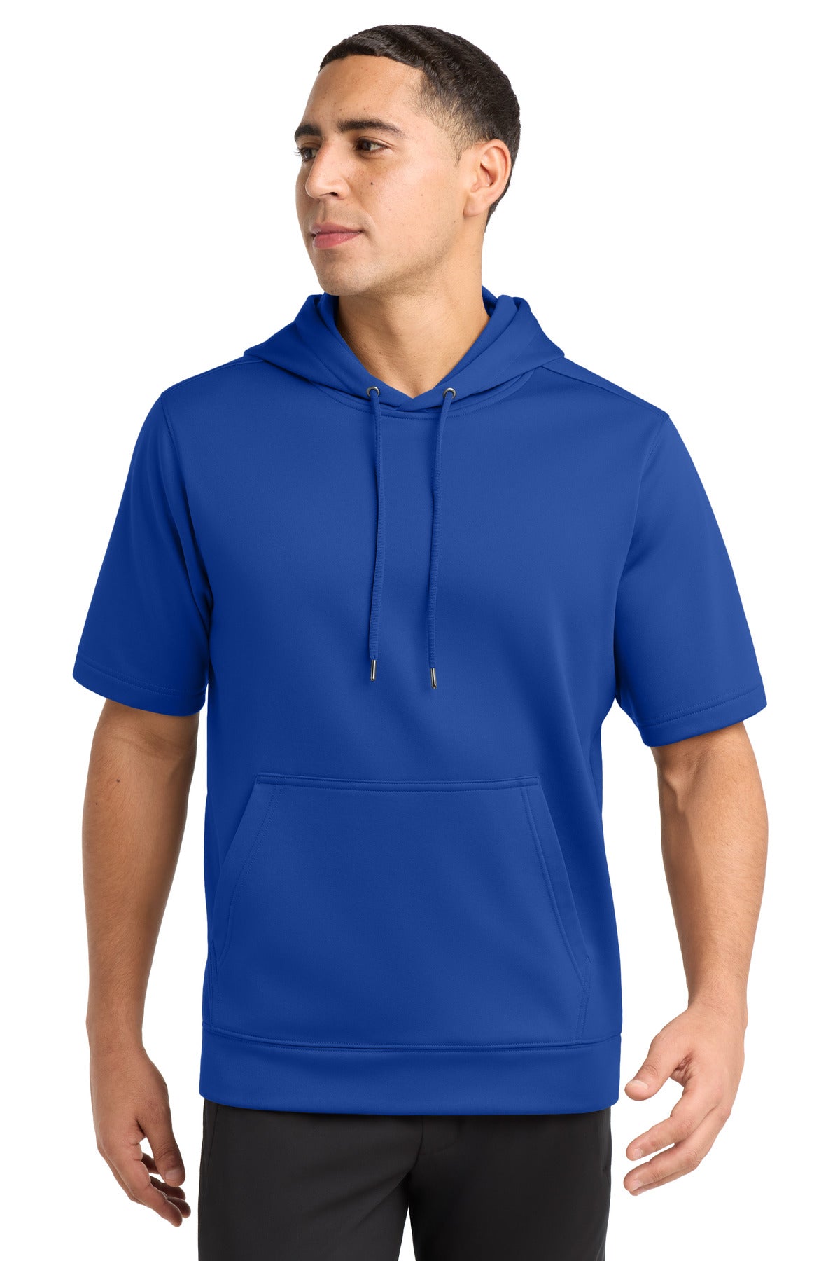 Custom True Royal Short Sleeve Hooded Pullover ST251, personalized by SanCanDo Swag in Argyle, TX