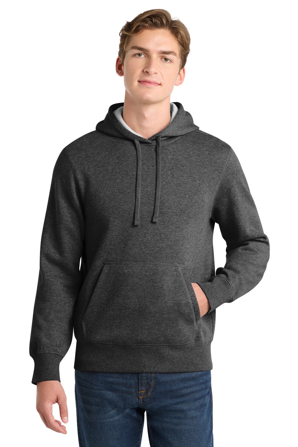 Custom Graphite Heather Hoodie ST254, personalized by SanCanDo Swag in Argyle, TX