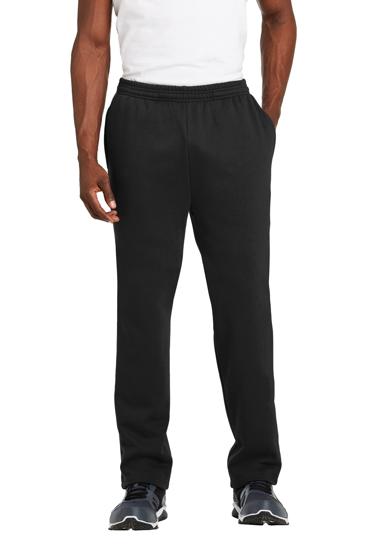 Custom Black Open Bottom Sweatpant ST257, personalized by SanCanDo Swag in Argyle, TX