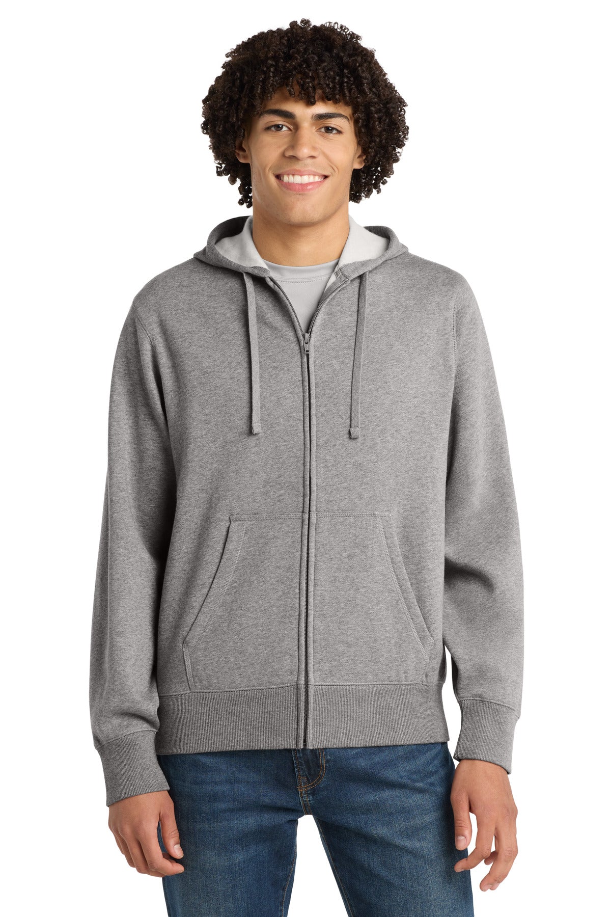 Custom Vintage Heather Full-Zip Hoodie ST258, personalized by SanCanDo Swag in Argyle, TX