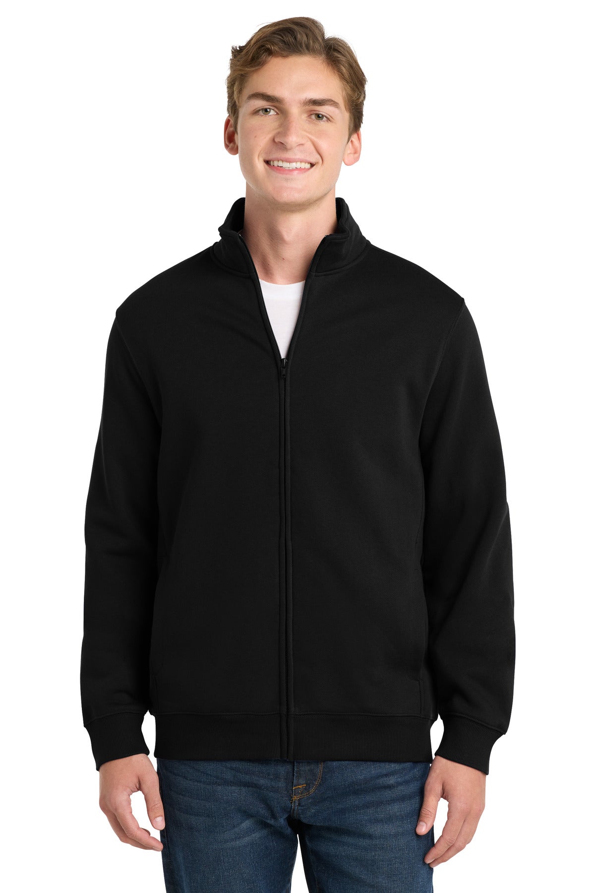 Custom Black Full-Zip Sweatshirt ST259, personalized by SanCanDo Swag in Argyle, TX