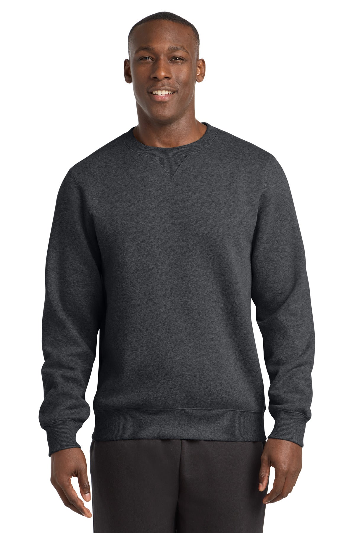 Custom Graphite Heather Crewneck ST266, personalized by SanCanDo Swag in Argyle, TX
