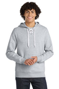 Custom Athletic Heather Lace Up Hoodie ST271, personalized by SanCanDo Swag in Argyle, TX