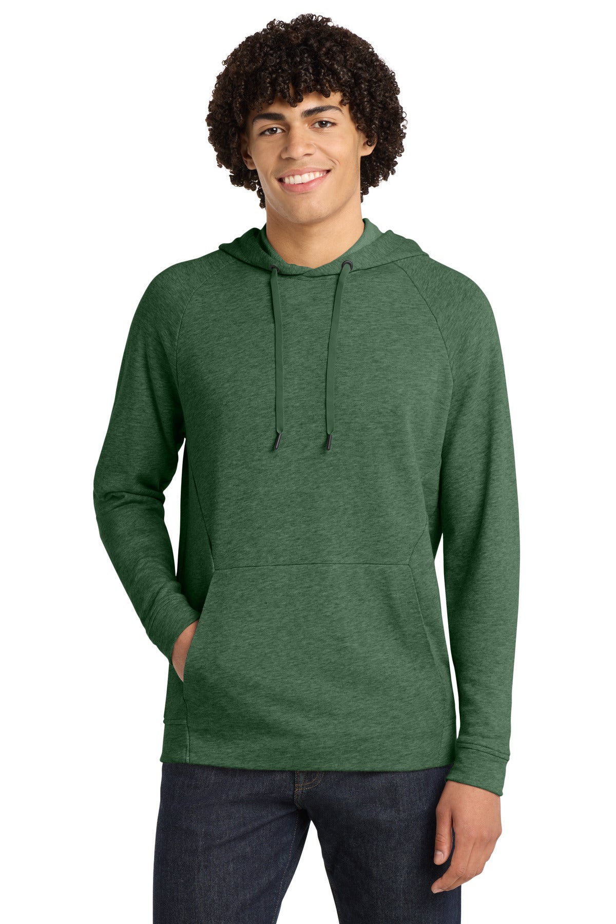 Custom Forest Green Heather Lightweight French Terry Pullover Hoodie ST272, personalized by SanCanDo Swag in Argyle, TX