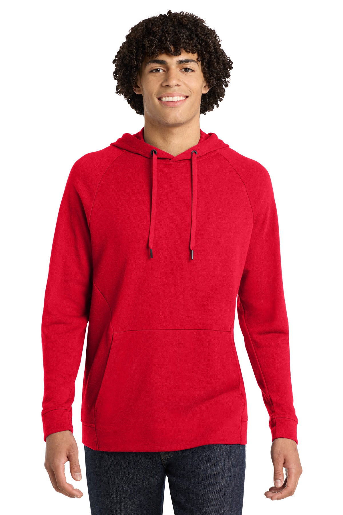 Custom True Red Lightweight French Terry Pullover Hoodie ST272, personalized by SanCanDo Swag in Argyle, TX