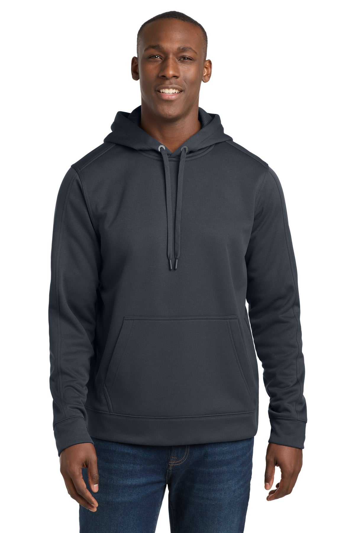 Custom Graphite Repel Fleece Hooded Pullover ST290, personalized by SanCanDo Swag in Argyle, TX