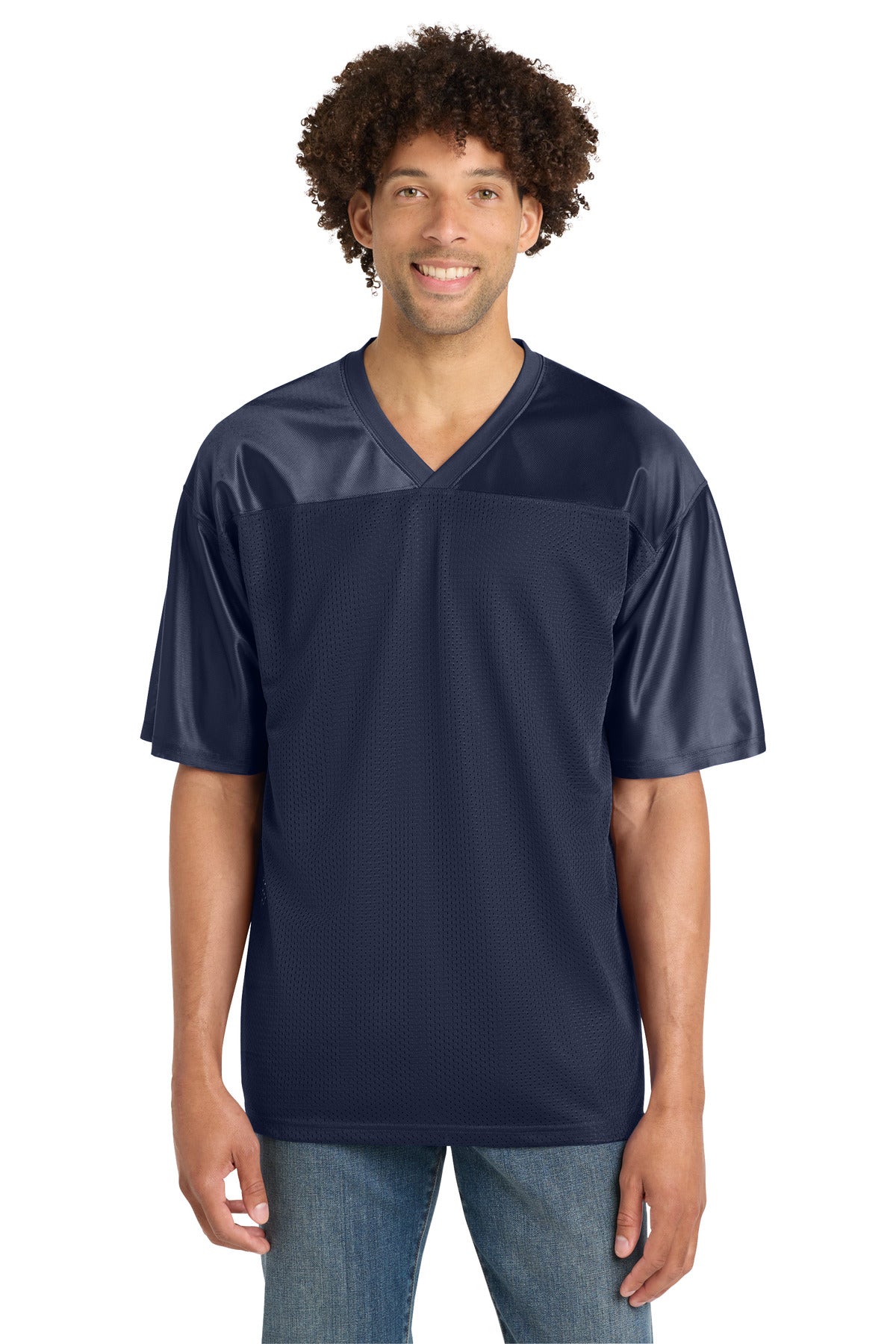 Custom True Navy PosiCharge Replica Jersey ST307, personalized by SanCanDo Swag in Argyle, TX