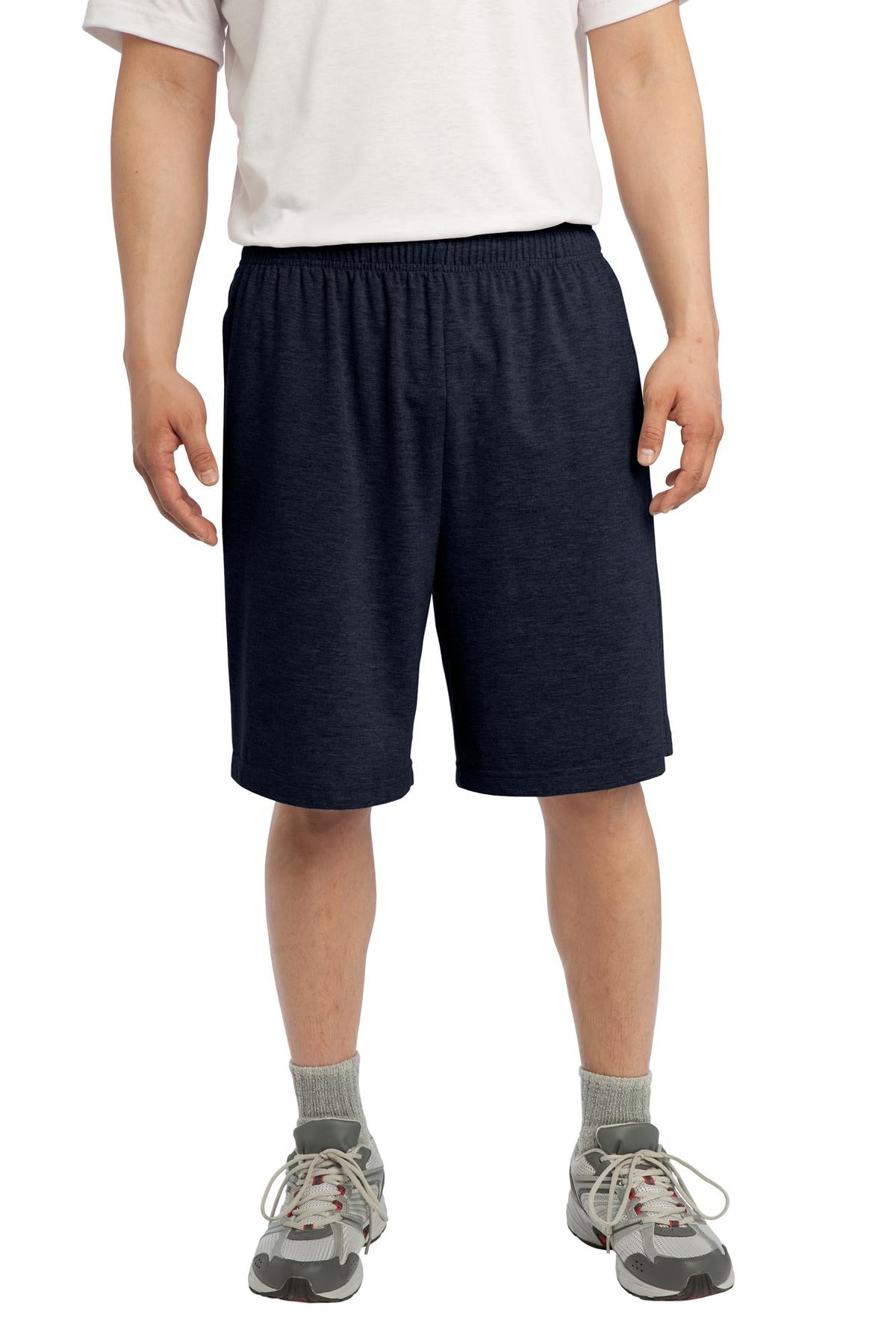 Custom True Navy Jersey Knit Short with Pockets ST310, personalized by SanCanDo Swag in Argyle, TX