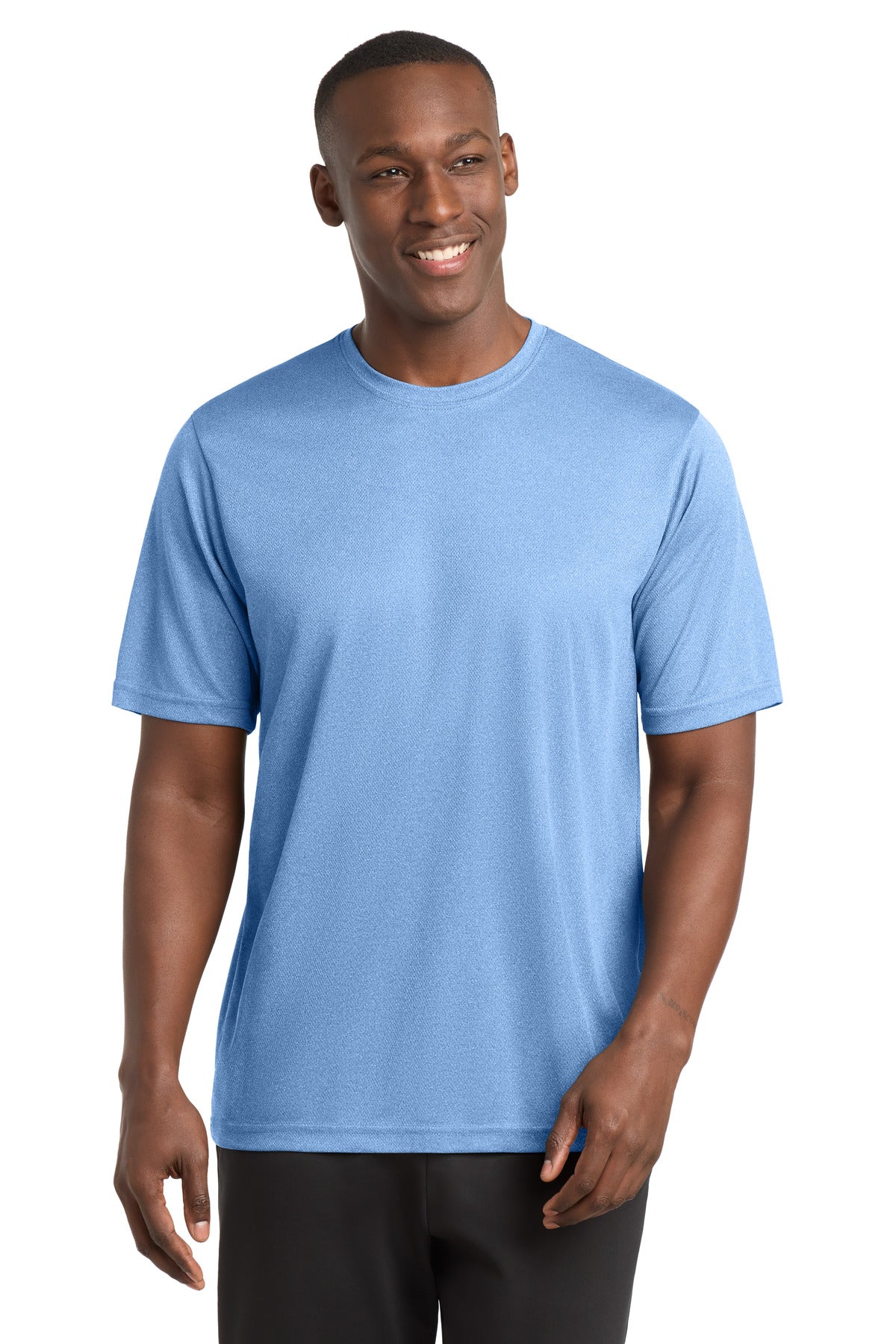 Custom True Royal Heather PosiCharge RacerMesh Tee ST340, personalized by SanCanDo Swag in Argyle, TX