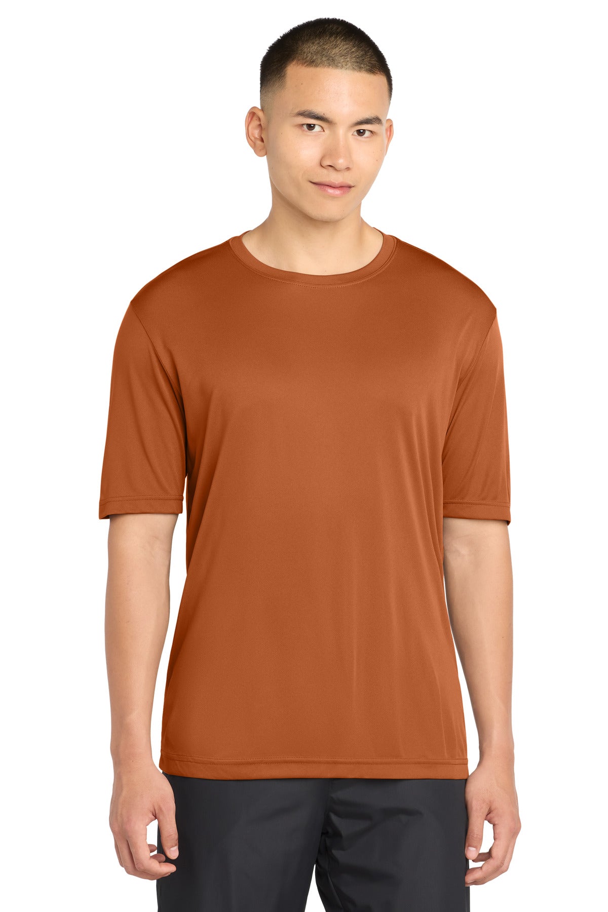 Custom Texas Orange Competitor Tee ST350, personalized by SanCanDo Swag in Argyle, TX