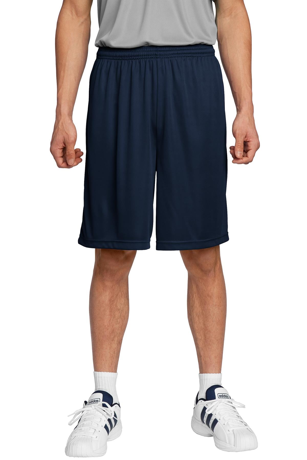 Custom True Navy PosiCharge Competitor Short ST355, personalized by SanCanDo Swag in Argyle, TX